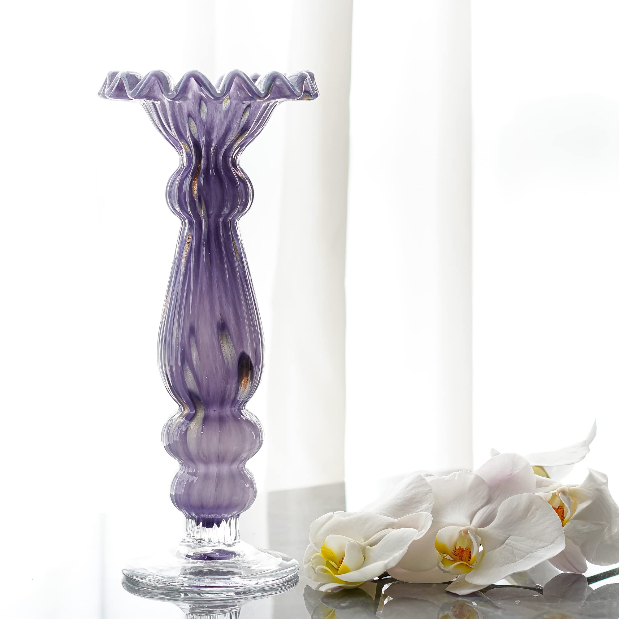 吹きガラス　大型花瓶 吹きガラス いぐさ ガラス 水口智貴 花器 大 IGUSA GLASS イグサ