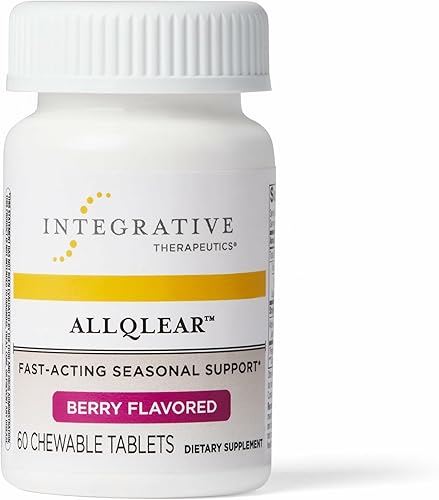 Integrative Therapeutics AllQlear - Suplemento de temporada para apoyo inmunológico. Mezcla de huevo de codorniz en polvo, sin lácteos, sabor a