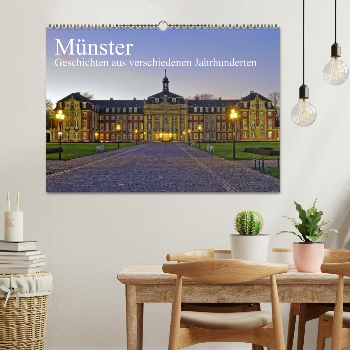 CALVENDO - Münster - Geschichten aus verschiedenen Jahrhunderten (Wandkalender 2027 DIN A2 quer), Monatskalender: Münster, ein fotografischer Rundgang durch eine Stadt mit Kirchen, Dom und verschieden