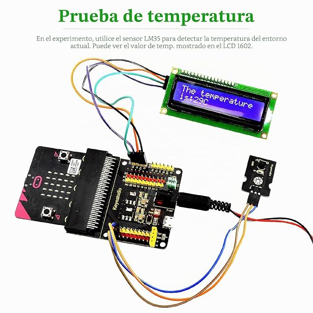 Foto 3 de 6 de KEYESTUDIO BBC Micro:bit 37 In 1 Starter Kit with Tutorial for Early Stem Education for Beginners and Kids…