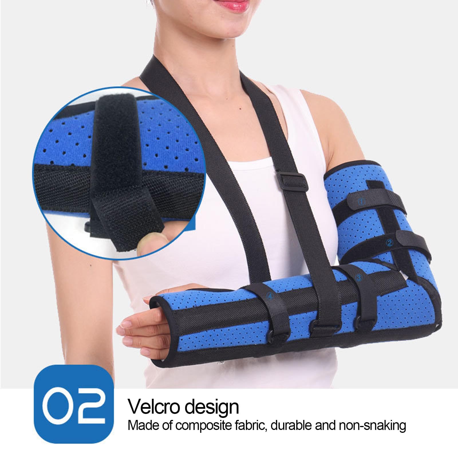 Gomito Tutore Uomo Donna Adulto Avambraccio Sling Gomito Omero Supporto per Frattura Gomito Stecca Immobilizzatore per Trauma, Fissazione Dopo Rimozione Del Gesso