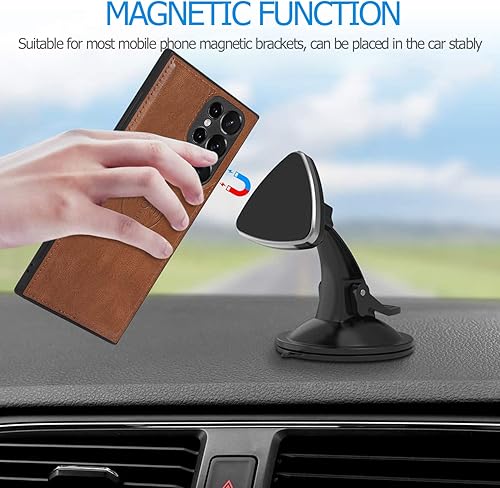 Miniatura 7 de Asuwish Funda de teléfono para Samsung Galaxy S22 Ultra 5G, funda desmontable con protector de pantalla de vidrio templado y soporte para tarjeta de