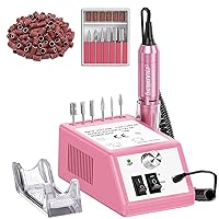 Vista 9 de Jiasheng Taladro eléctrico de uñas, máquina profesional de 30000 rpm, taladro de uñas para uñas acrílicas, kit profesional de manicura y pedicura