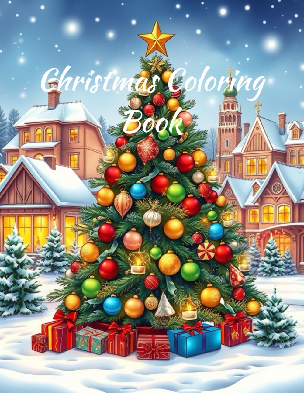 Christmas Coloring Book for adults: Beautiful Holiday Designs, Cozy Winter Scenes and Relaxing Festive Pages