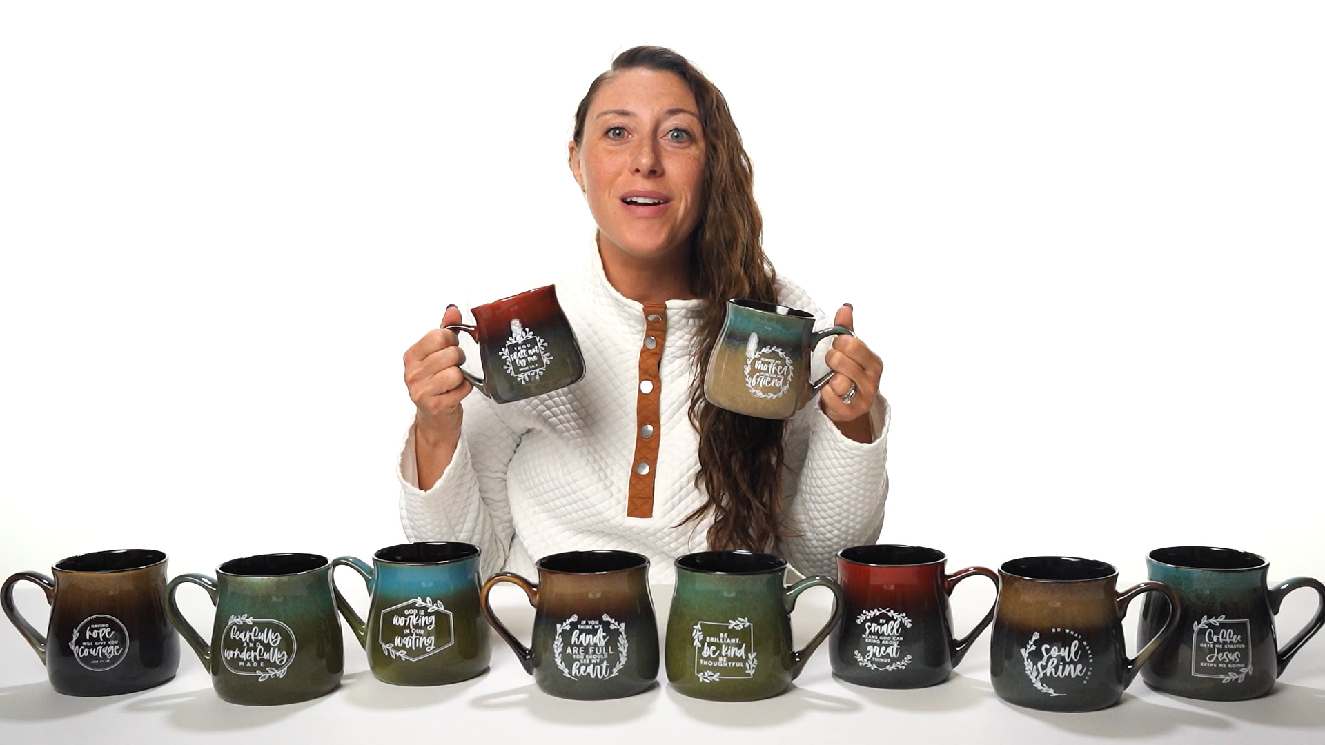 Amazon.com: Dexsa Blessed Coffee Tea Soup Ceramic Mug | Too blessed to be  stressed! | 16 ounce Designer Mug with Inspiring Sentiment | Elegant  Pottery Look : Home & Kitchen