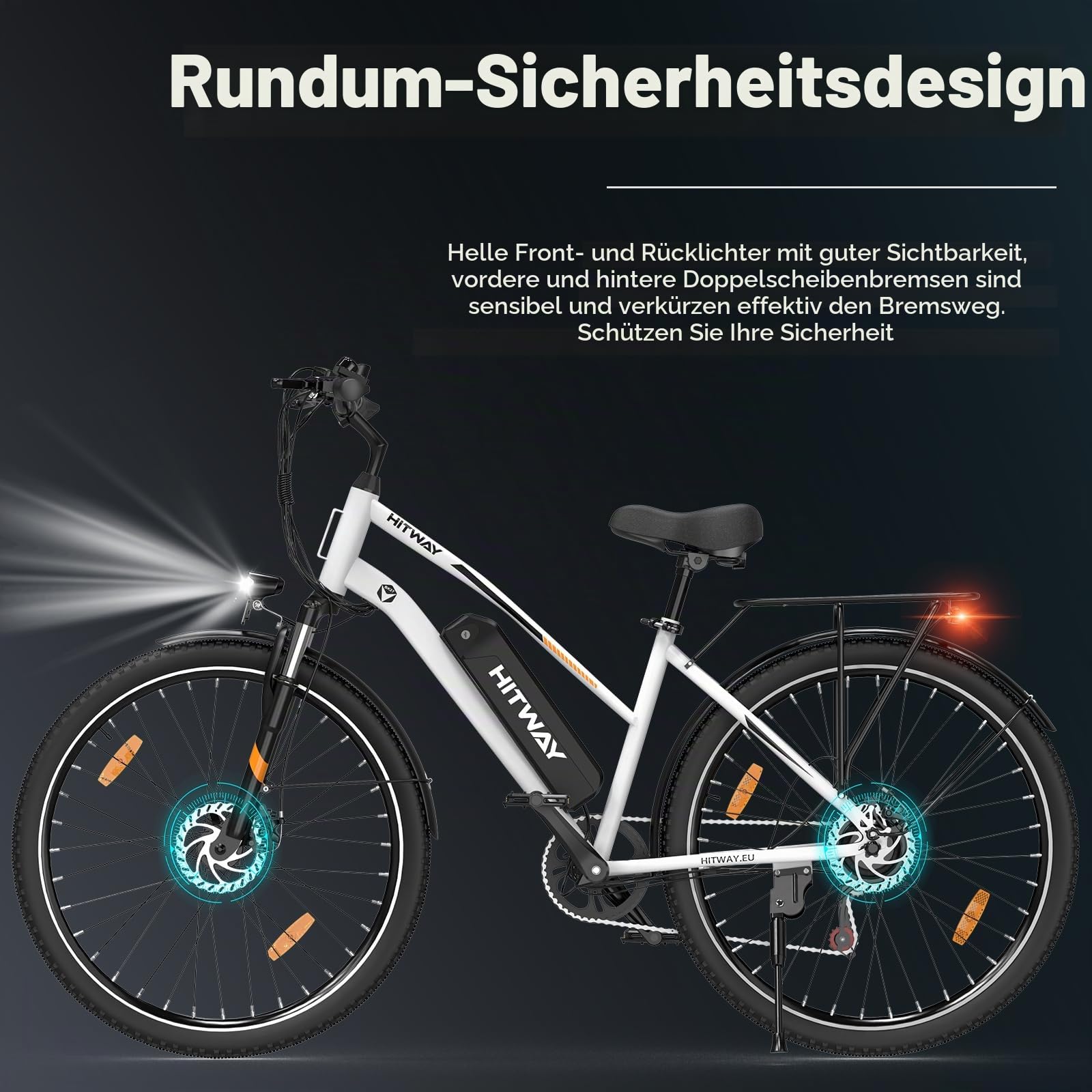 gute elektrofahrräder HITWAY 28