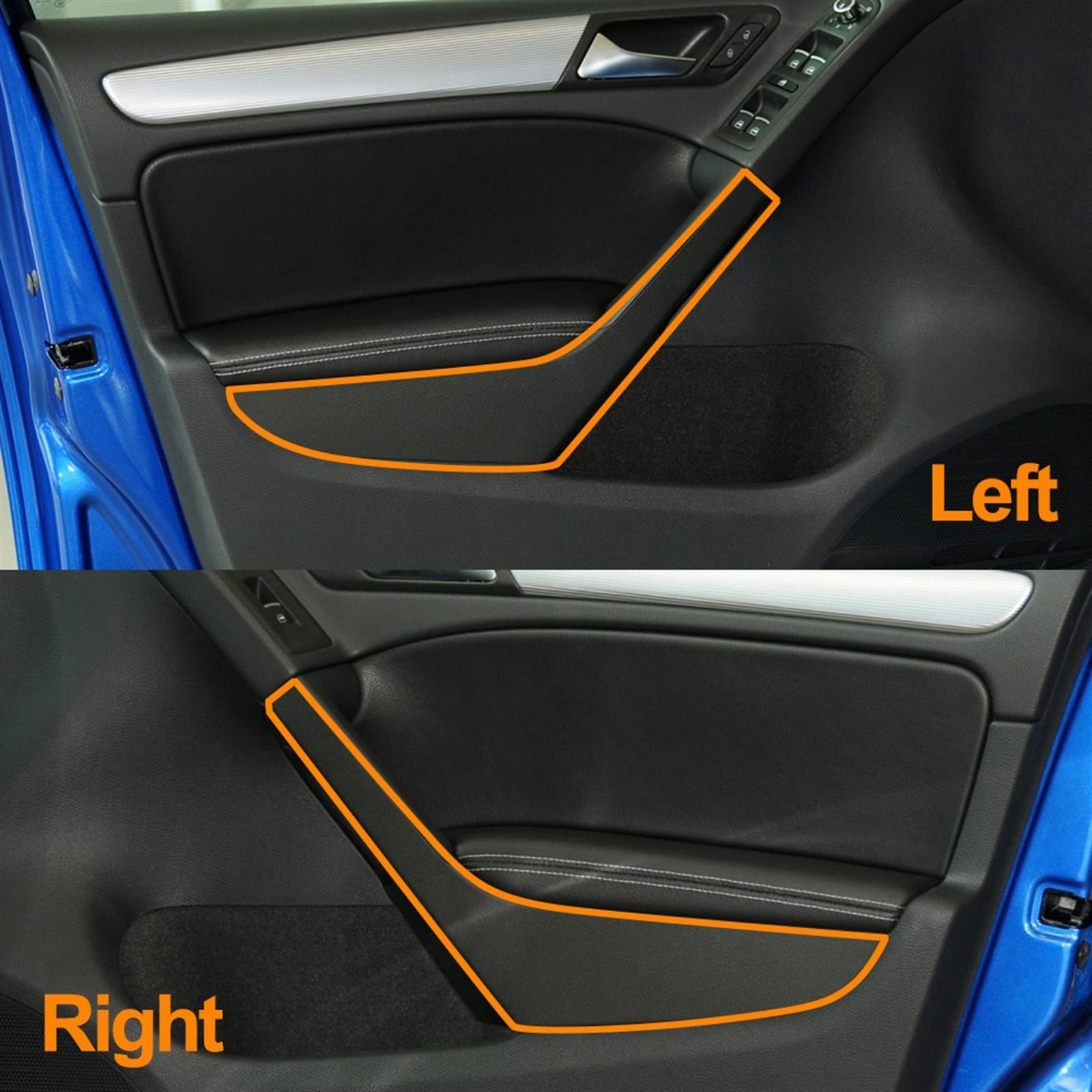 Poignée De Porte Coulissante Intérieure VW LT 1995-2006 - Référence 9017601361 - Garniture ABS, Remplacement - 13