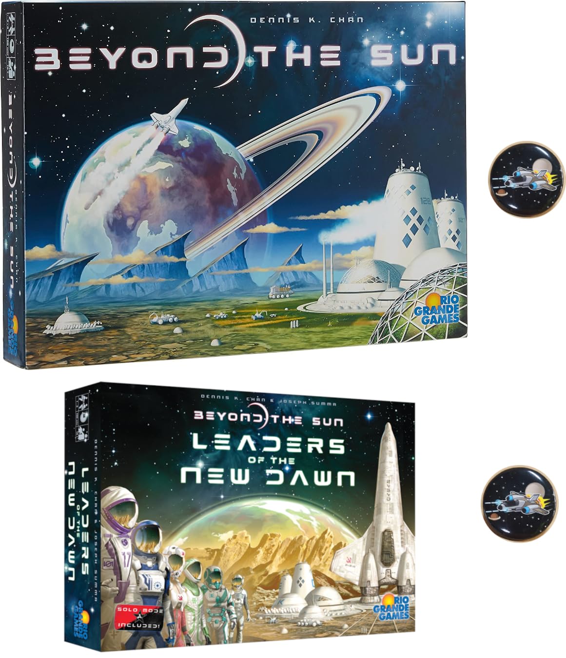 AMABeyond The Sun Game and The Leaders of The New Dawn Expansion Plus Two Star Fighter Buttons