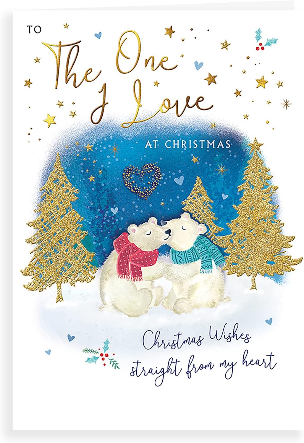 To The One I Love Christmas Card, Christmas Card For Boyfriend, Girlfriend, Wife, Husband, Partner Christmas Card, Xmas Card For Fiancé - Foto 2