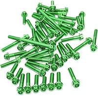 Vista 32 de MC Motoparts Race Spec Kit de pernos de motor cabeza HEX M6 compatible con XJ6 Diversion/F 2009-2016 13 14 15 16 (azul)