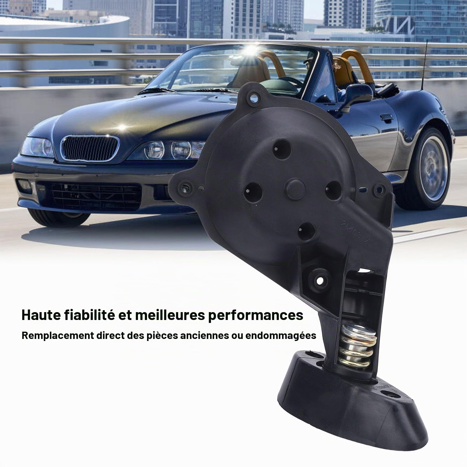 Tbest Réparation de Broche du Miroir de L'aile Extérieure Impact de L'impact sur Le Métal Durable Remplacement de L'ABS pour Z3 E36 E37 E38 1994 à 2002 Roadster Coupé à (Côté conducteur)