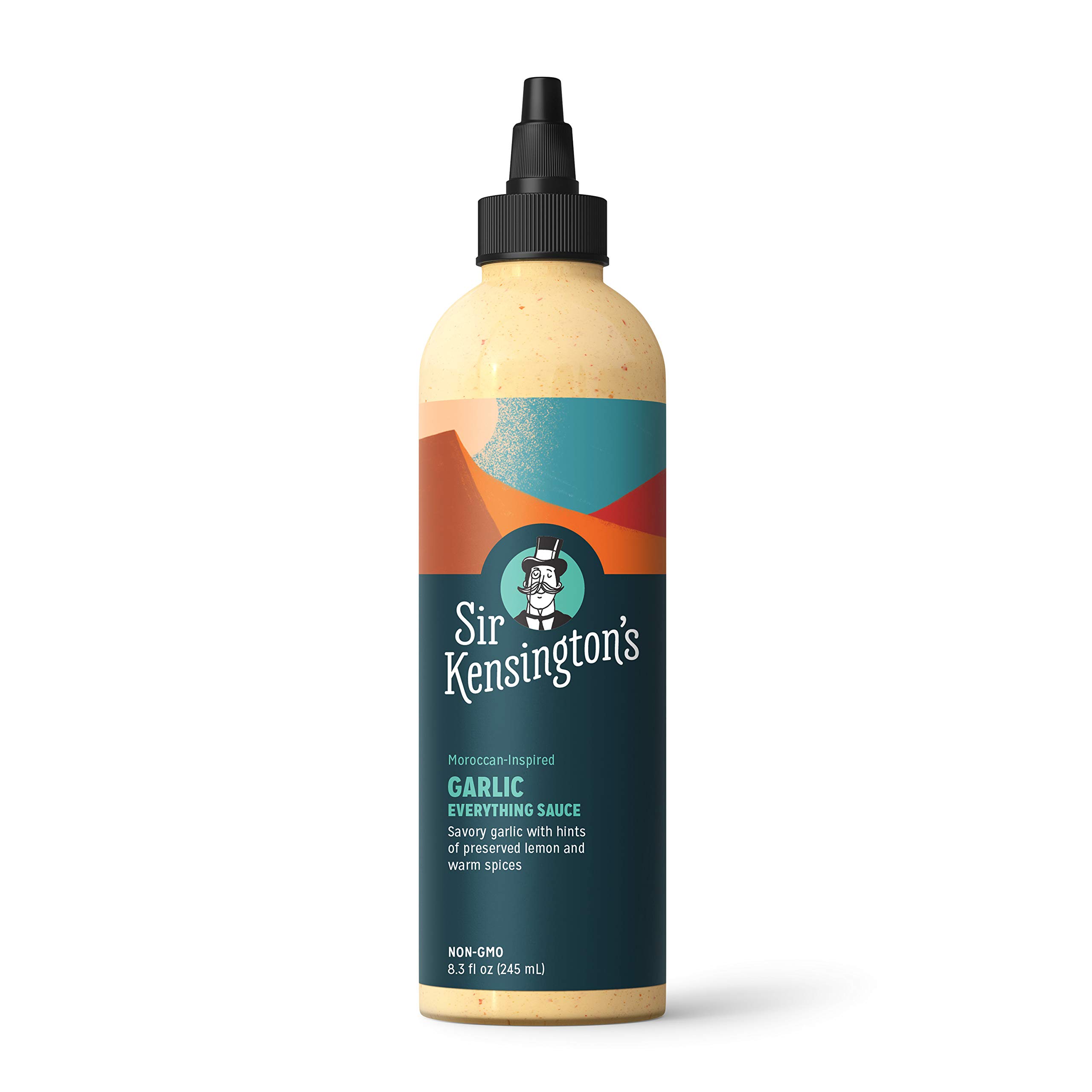 Sir Kensington's Everything Sauce, Garlic, Dressing, Dip and Drizzle, Keto Diet & Paleo Diet Certified, Dairy Free, Gluten Free, Non- GMO Project Verified, Shelf-Stable, 8.3 oz