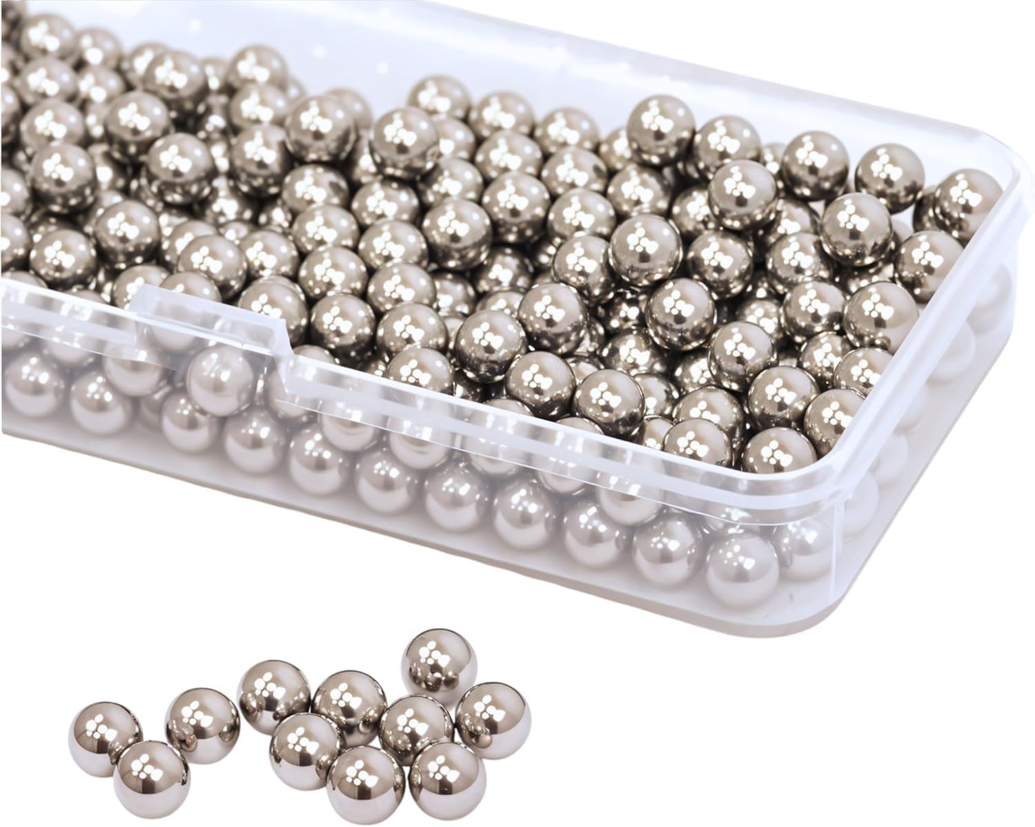 Hartem - Bolas de Acero Inoxidable | Pack de 250 Unidades para Mezclar Pinturas Acrílicas de Modelismo y Aerógrafo | Bolas para Agitador de Pintura y Esmalte | 5 mm (0.20")