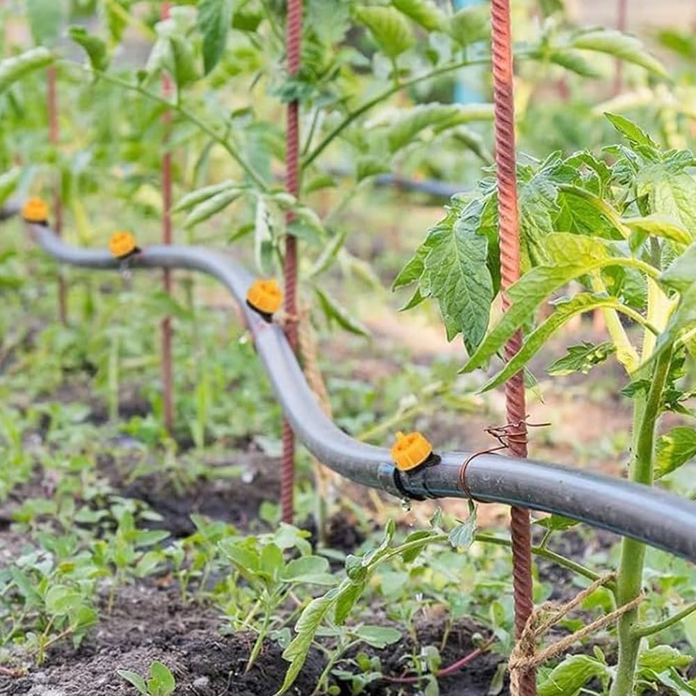 Suinga 500 x Gocciolatore per irrigazione autocompensante da 2 litri/ora, smontabile. Gocciolatore pizzicato adatto per microirrigazione