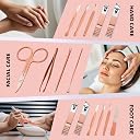 Stainless Steel Nail Clippers Set for Fingernails & Toenails – Sharp Grooming Tools for Men & Women – Compact Travel-Friendly Manicure Pedicure Set (Multicolor) (10 in 1 Manicure Set) gallery image
