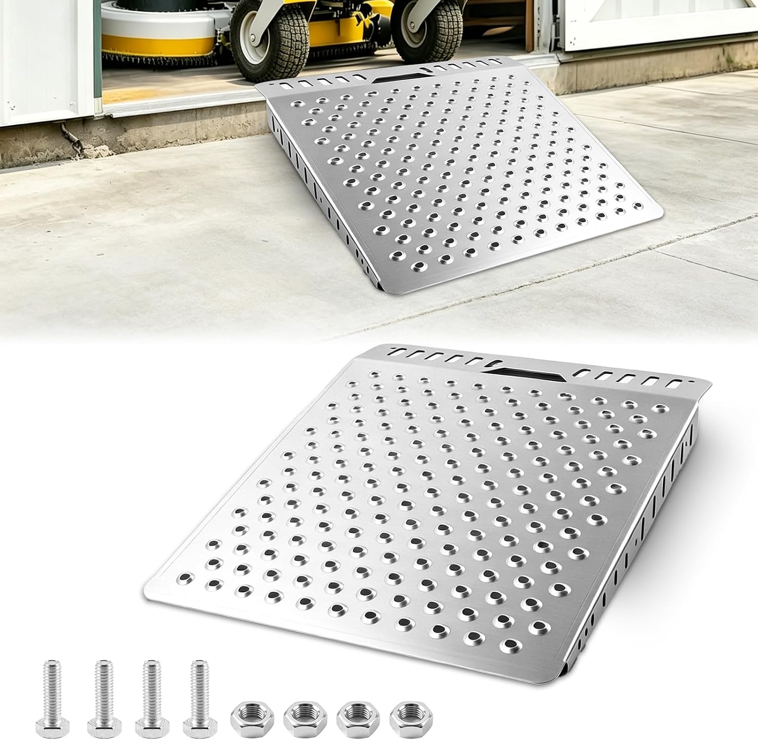 Shed Ramp, Ramps for Sheds, Heavy Duty Shed Ramp for Riding Mower