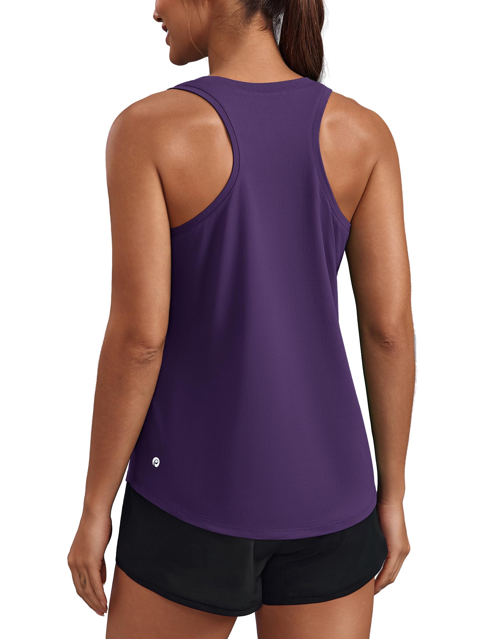 PINSPARK Soft Racerback Tank Tops for Women UPF 50+ Quick Dry Workout Tops