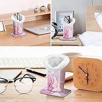 Vista 121 de Fintie Soporte para anteojos forrado de felpa con base magnética, estuche de cuero vegano prémium para lentes