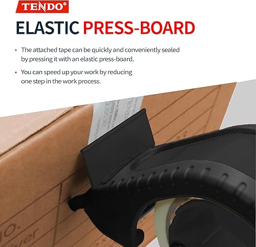 Vista 44 de Dispensador de cinta de envío resistente: TENDO° Premium Line - Dispensador de piezas maestras de 2 pulgadas reutilizable, reemplazable y ecológico
