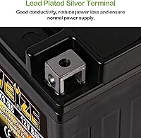 Vista 5 de Weize YTX9-BS - Batería libre de mantenimiento de plomo-ácido para motocicleta, ATV, Honda, Polaris, Suzuki