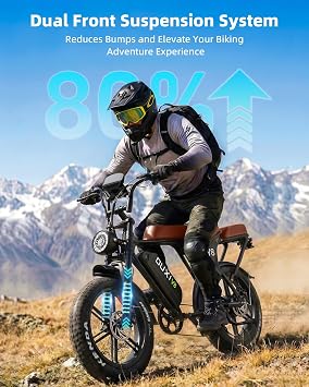 OUXI V8 Series Electric Bike for Adults, E Dirt Bike Peak 1000W/1500W, 10.4/15/30AH Removable Battery, 16''/20 Fat Tire Electric Bike, Electric Bicycle with NFC Unlock, E Bike UL 2849 Certified