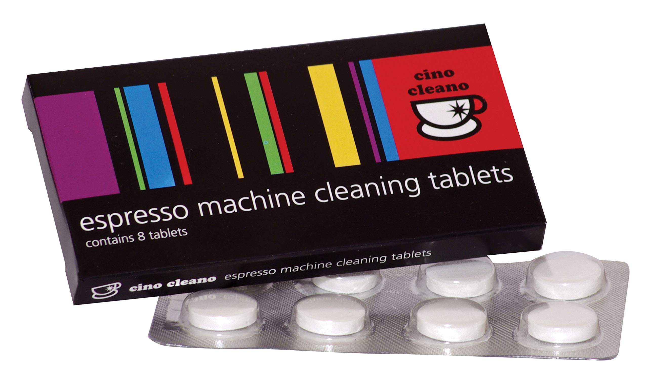 Cafetto Australia - Pastillas de limpieza para máquinas de café (8) | Compatible con máquinas de café caseras | Pastillas de limpieza para máquinas de café espresso - Seguro para tu