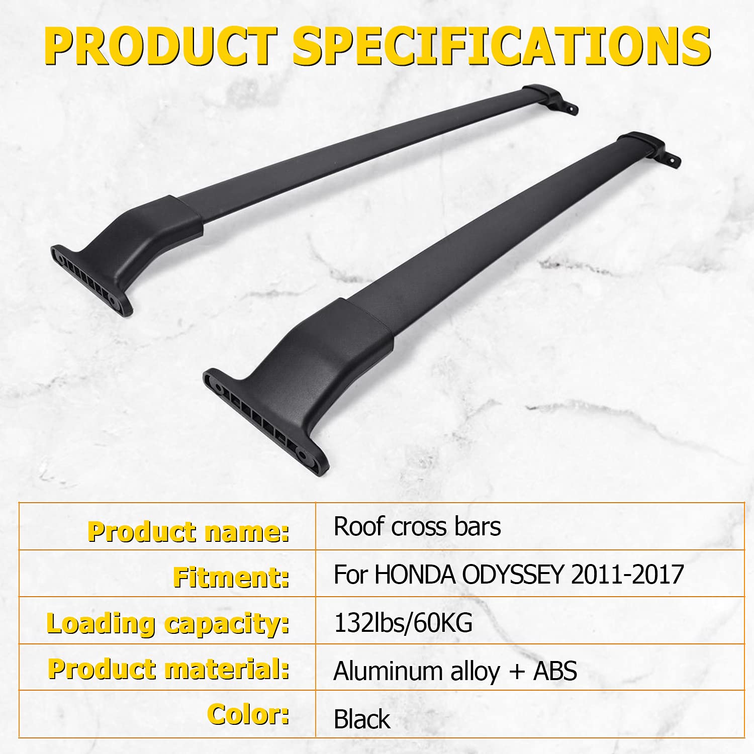 AUXMART Roof Rack Cross Bars Fit for Honda Odyssey 2011 2012 2013 2014