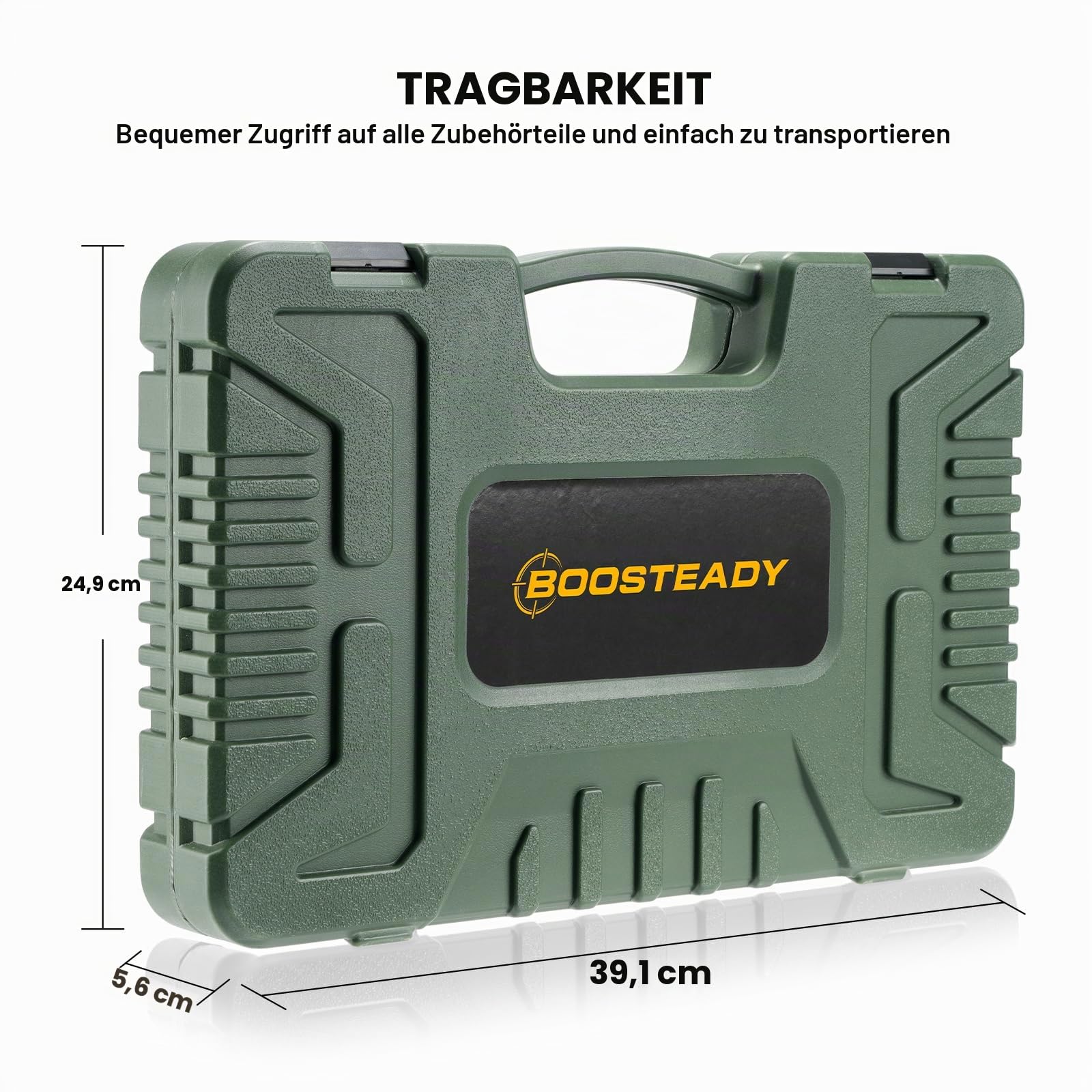 BOOSTEADY Gun Cleaning Kit Waffenreinigungsset mit Tragetasche für Pistole Gewehre Schrotflinten .22 .243 .270 .30 20GA 12GA .357 .40 .45…