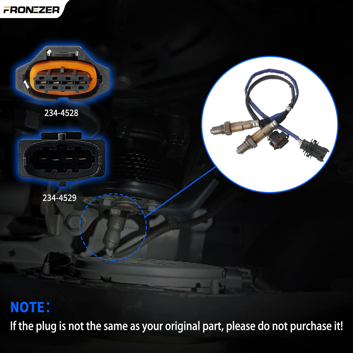 2PCS Oxygen Sensor 234-4528 234-4529 Upstream&Downstream O2 Sensor Compatible with 2011-2016 Chevy Cruze 2012-2020 Chevy Sonic 2013-2020 Chevy Trax 1.4L L4, 2013-2021 Buick Encore 1.4L L4