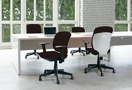 Miniatura 2 de Plus Presea Office Chair High Back White Shell Elbowless Black KC-K53SL BK 697812