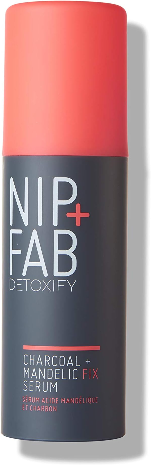 Nip+Fab + Fab Charcoal and Mandelic Acid Fix Serum for Face with Activated Charcoal and Cocoa Butter Hydrating Moisturizing, 1.7 fluid ounces