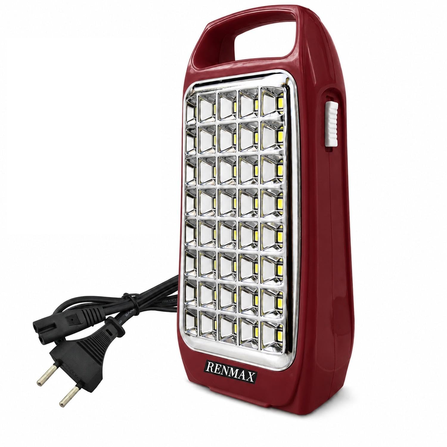 RENMAX LED Emergency Light Hi-Bright | Rechargeable Lantern for Home, 2 Stage of Brightness, Long Backup Battery | Floor Light- Study Lamp | Charger Light for Home (Red)-picture-19