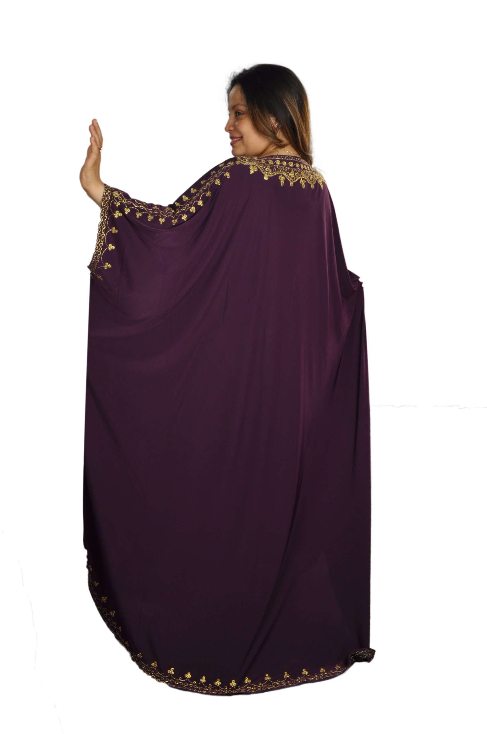 Damen Kaftan im Oriental Style, Einheitsgröße: M bis 3XL (40-58)