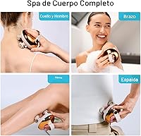 Vista 6 de arboleaf Masajeador Eléctrico para el Cuero Cabelludo, Masajeador de Cabeza, Alivio del Estrés del Cuero Cabelludo, 5 en 1 Amasado, 128 Nodos