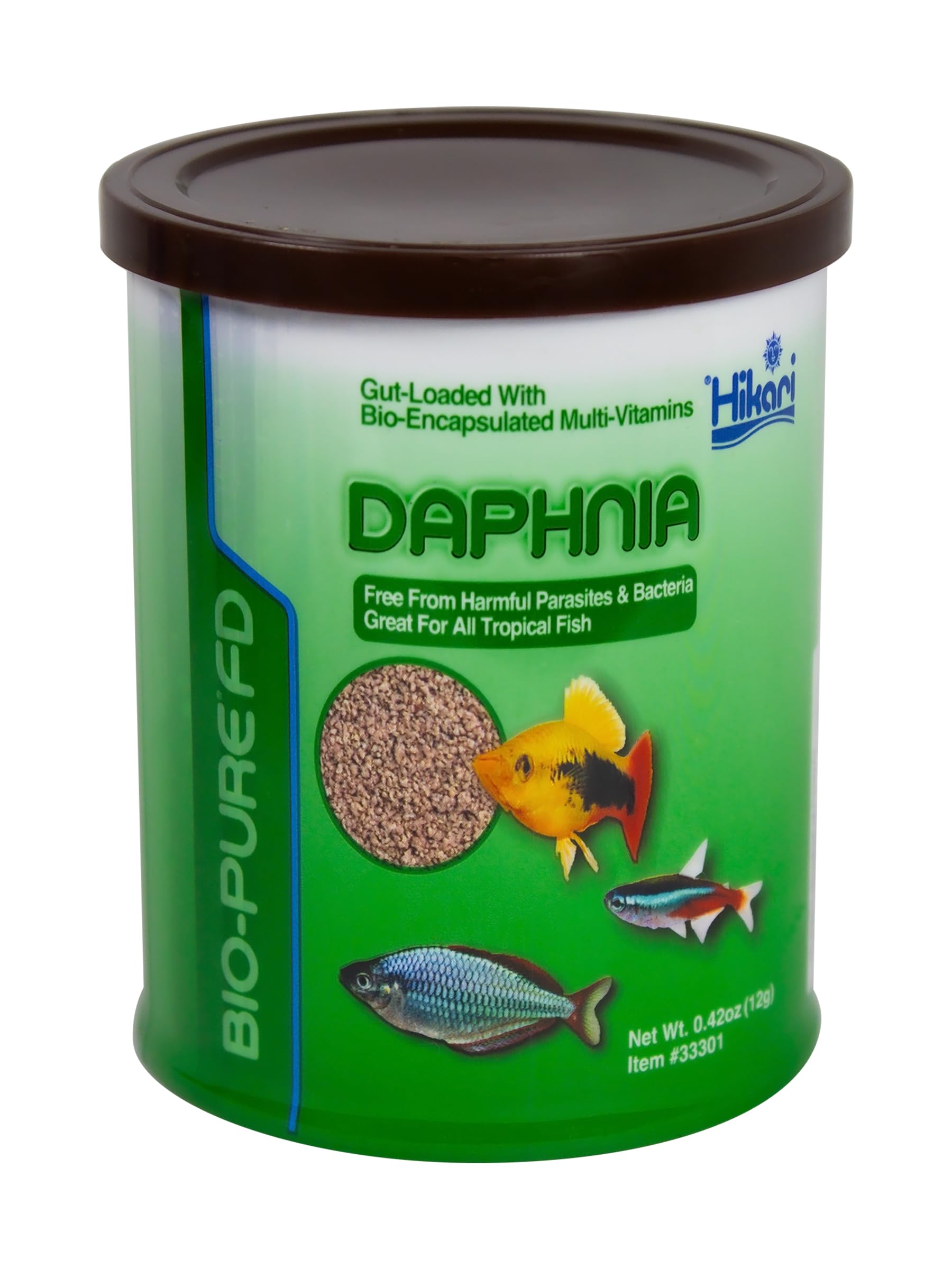 HikariBio-Pure Freeze Dried Daphnia for Pets, 0.42-Ounce