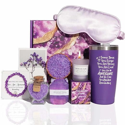 Lavender Spa Gift Basket for Relaxation