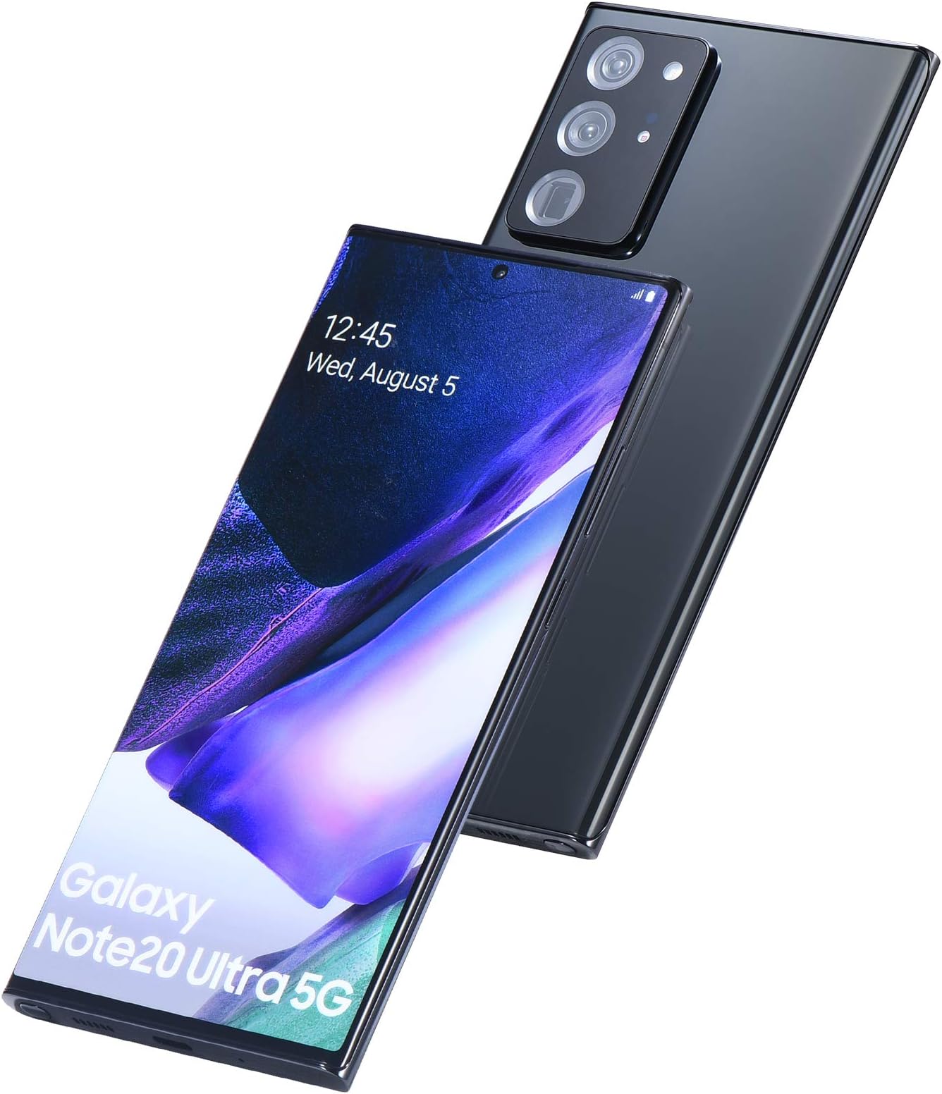 Dummy Phone for Samsung Note 20 S20 Ultra Fake Phone Dummy Toy Model Replica Non-Working Color Page Screen (N20U Black)