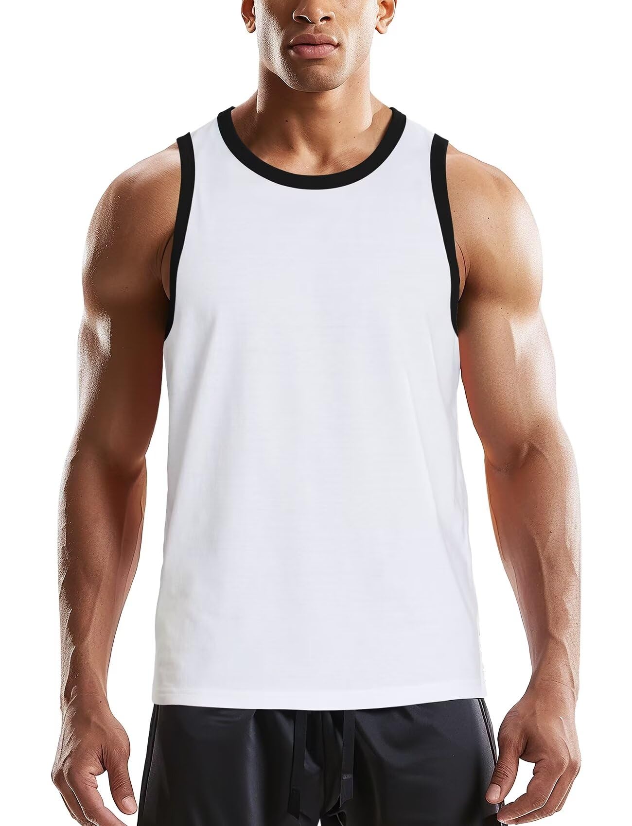 Amazon.com: Zengjo Tank Tops for Men Athletic Jersey Ringer Tanks