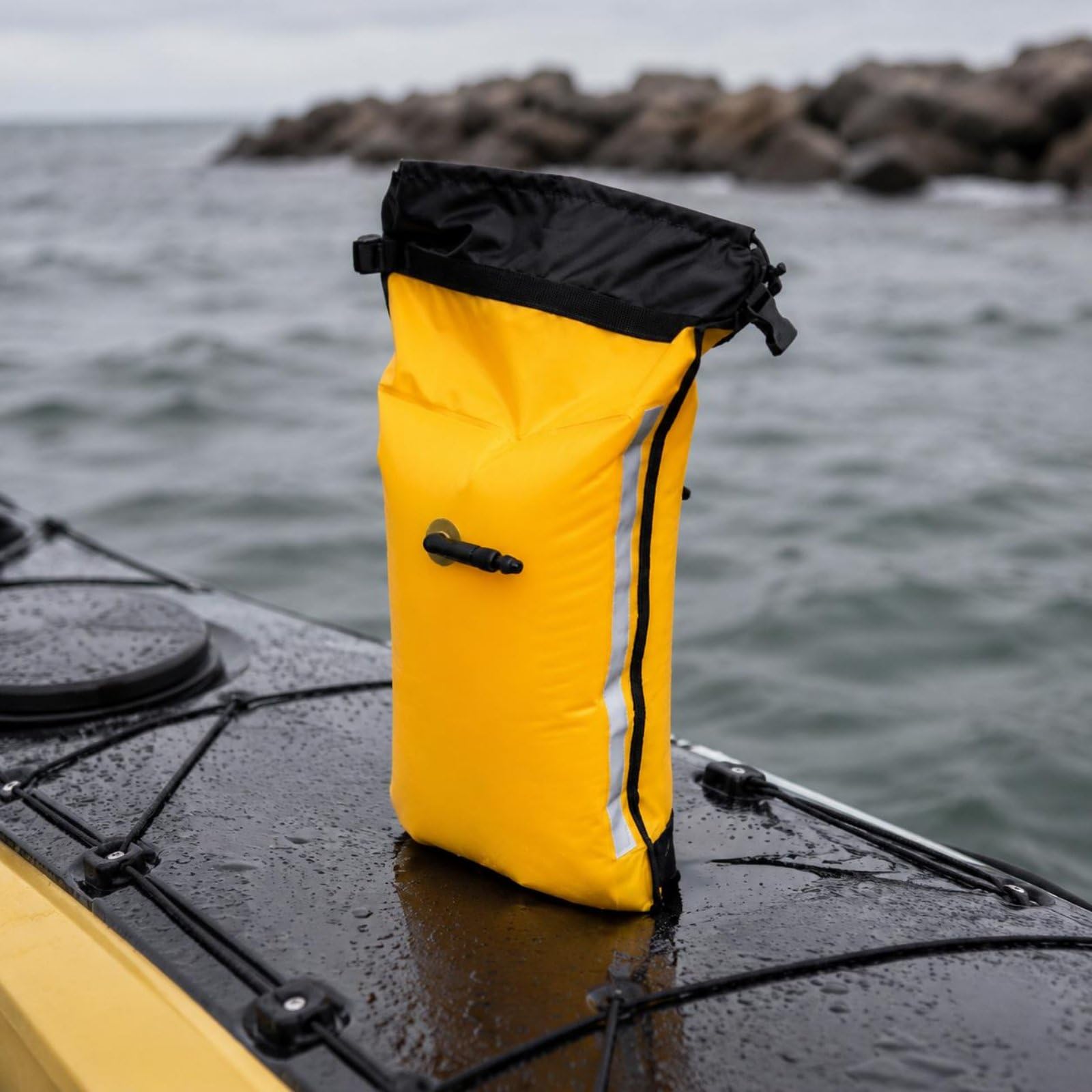 kowaku Borsa Pagaia Kayak Doppia Camera D'gonfiabile Custodia Rete Pagaia Tessuto 210D Attrezzatura Nautica