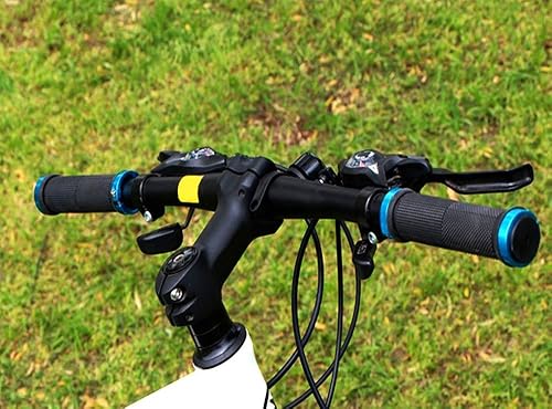 Miniatura 7 de FULARR - Agarres de goma antideslizante para manillar de bicicleta, doble bloqueo de aluminio en el protector de manillar de bicicleta, se adapta a