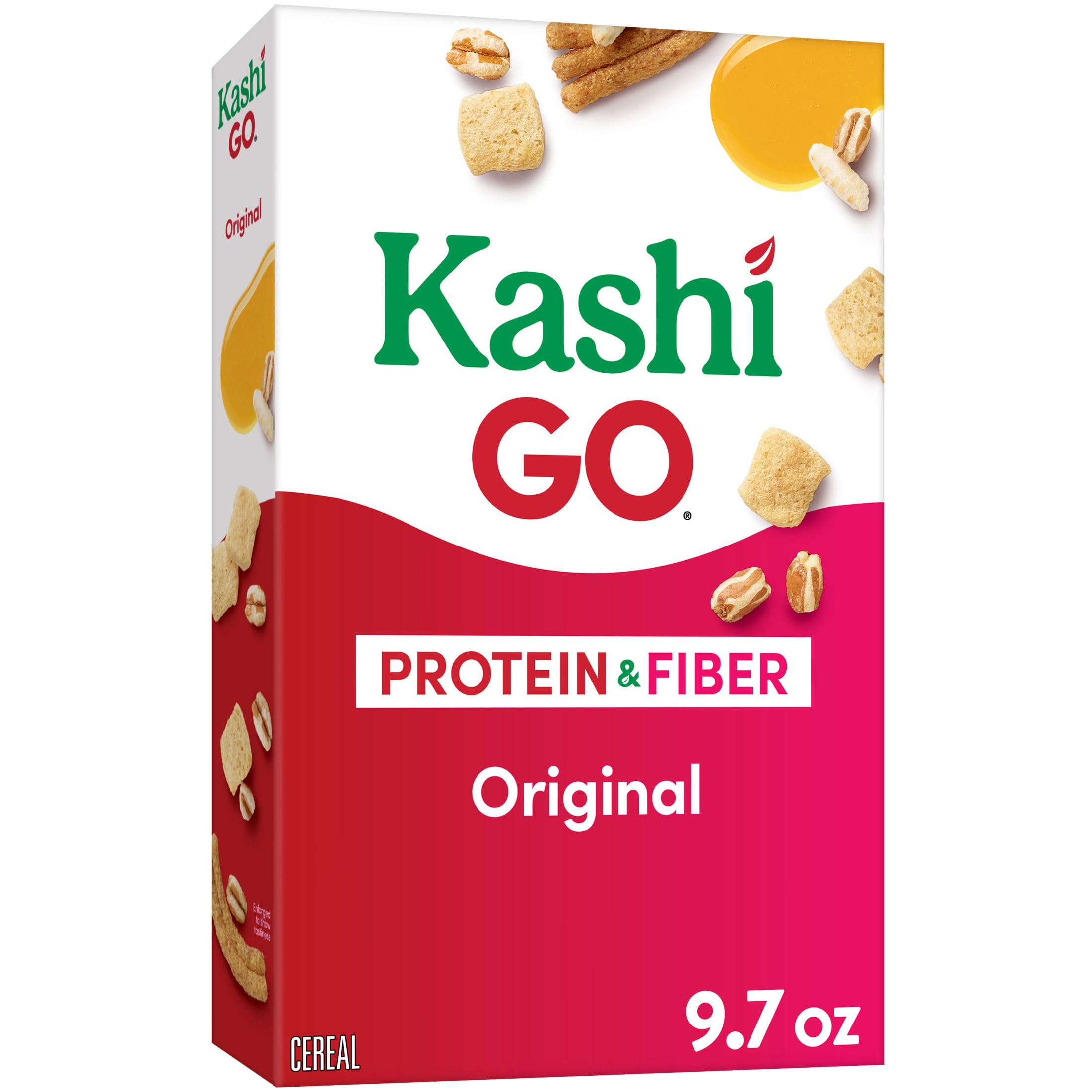 Kashi GO Breakfast Cereal, Fiber Cereal, Family Breakfast, Original, 9.7oz Box (1 Box)