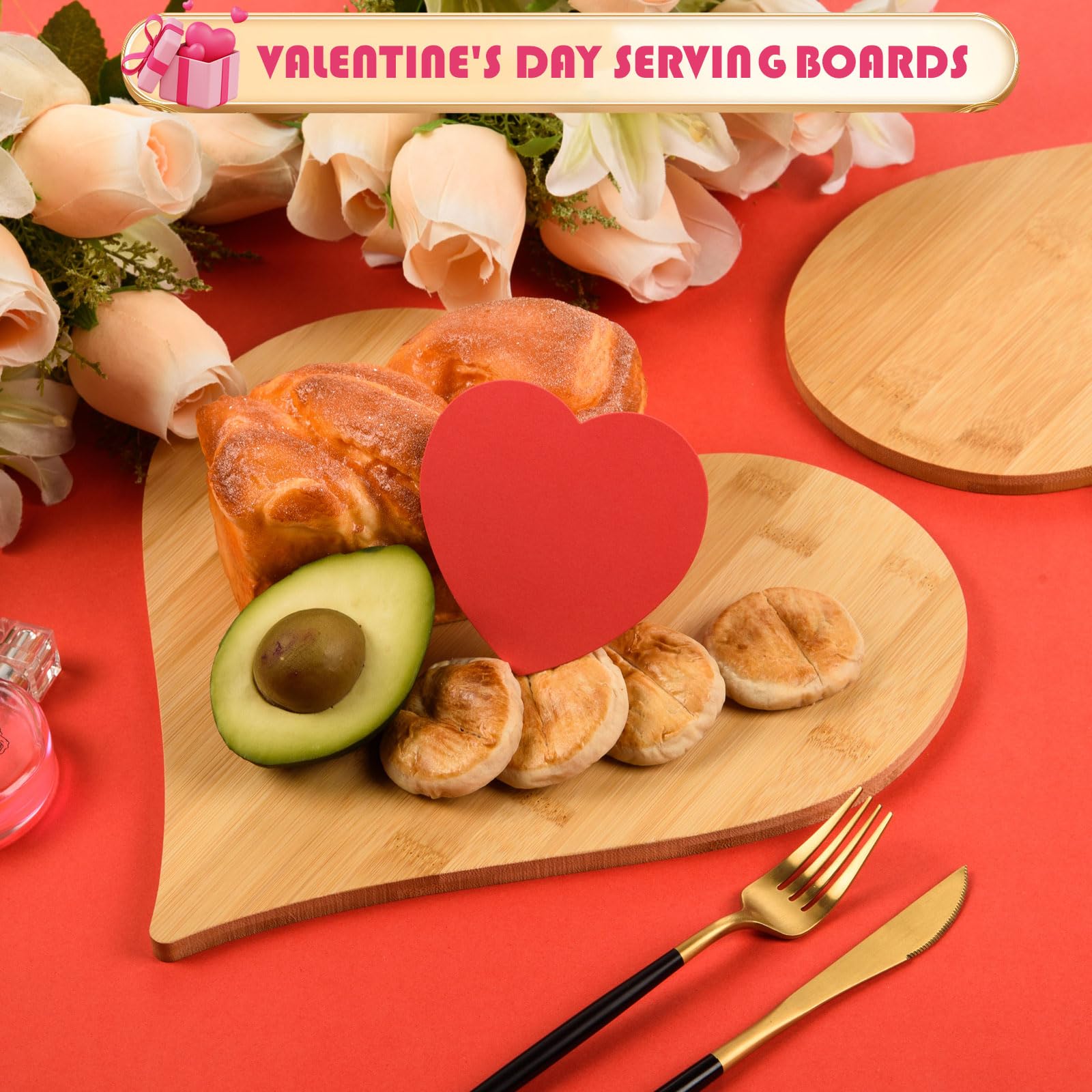 Amazon.com: AWIZOM 12 Pack Heart Shaped Cutting Boards Valentine's