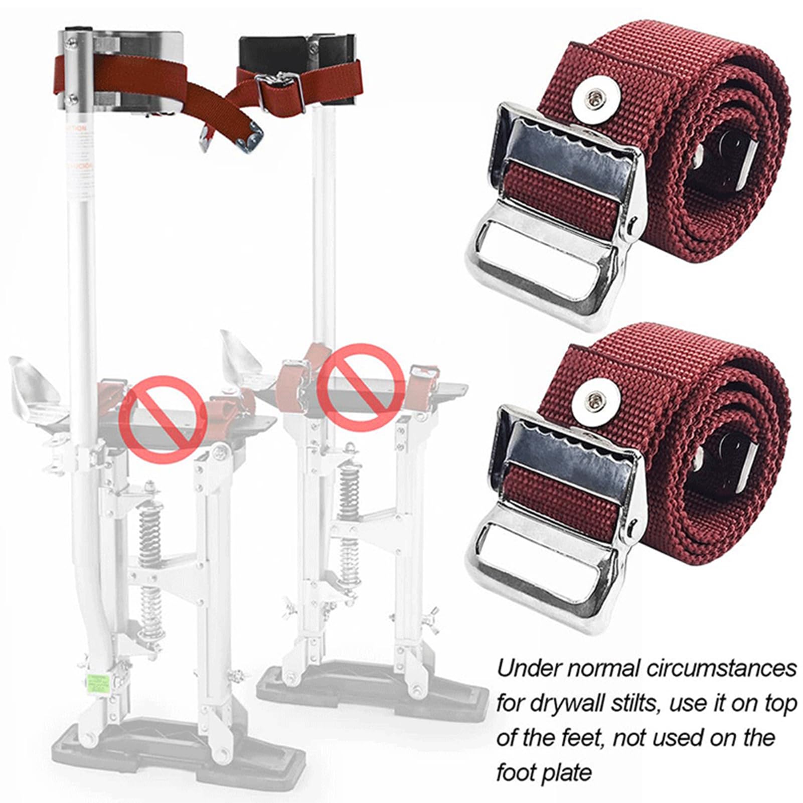 Sangles d'échasses - Kit de 2 sangles réglables pour jambes, sangle de fixation d'échasses en nylon | Sangles d'échasses confortables, sangle de fixation pour jambes, pièces de rechange pour échasses