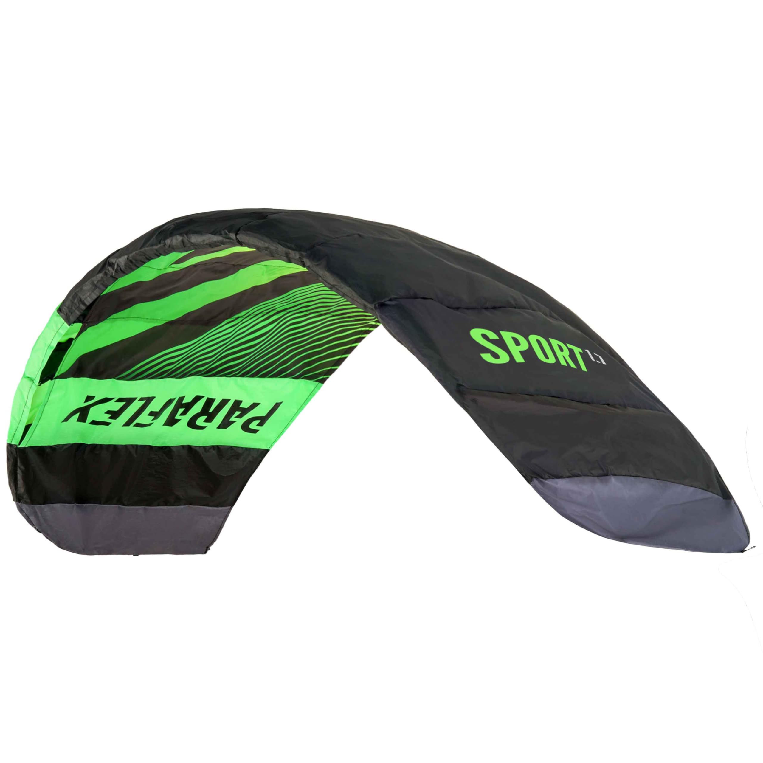 Wolkenstürmer Paraflex Sport 1.7 Lenkmatte - Cometa de hilos tipo parapente, color verde/amarillo/negro