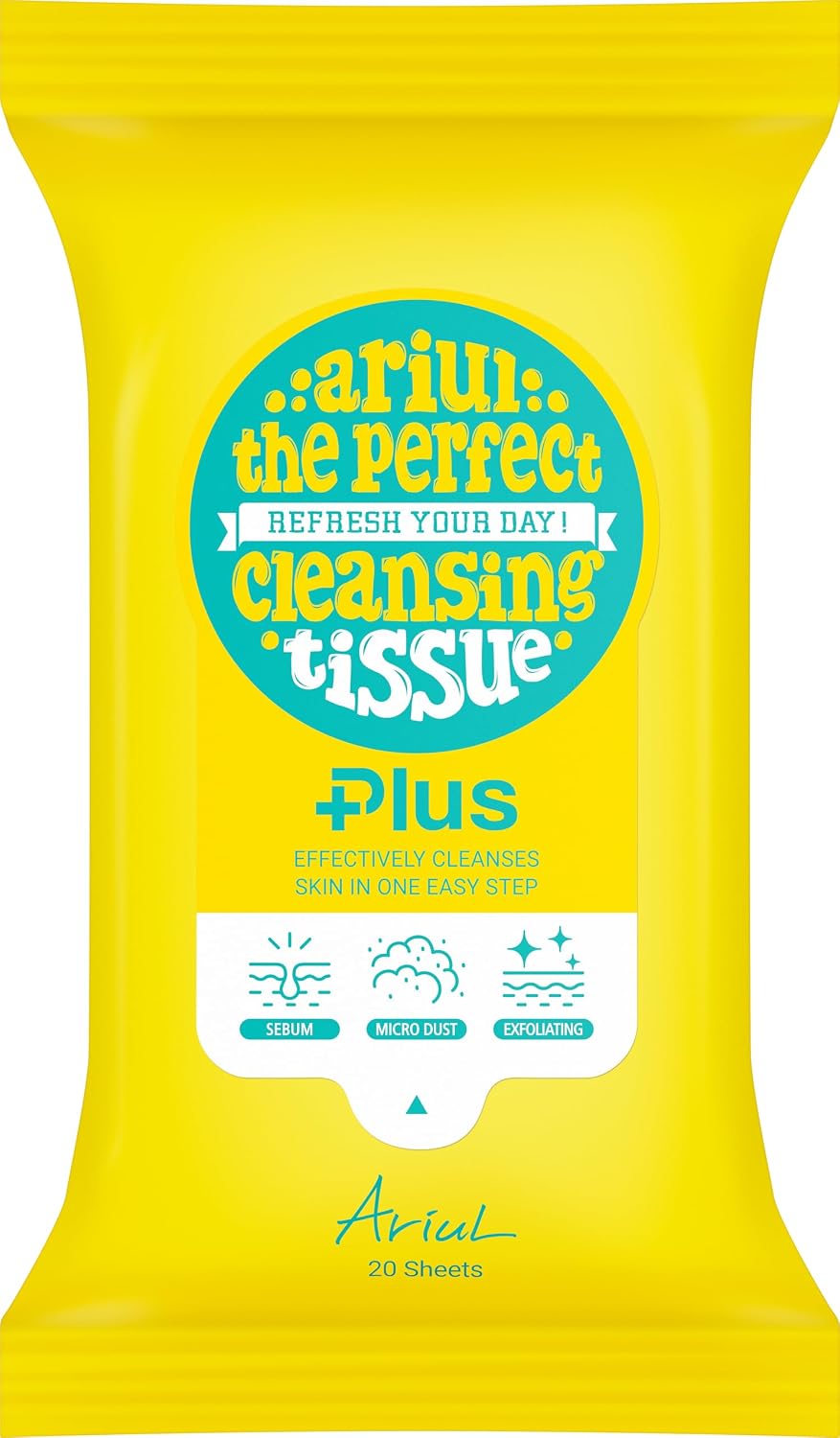 Ariul The Perfect Cleansing Tissue Plus - Tek Adımda Cilt ve Makyaj Temizleme Mendili