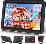 Tablet, 2026 Android Tablet with Gemini AI, 10.1 Inch FHD Display, 18GB RAM 128GB ROM /1TB TF, 6000mAh, Octa-Core CPU, Widevine L1, 2 in 1 Tablets (Blue)
