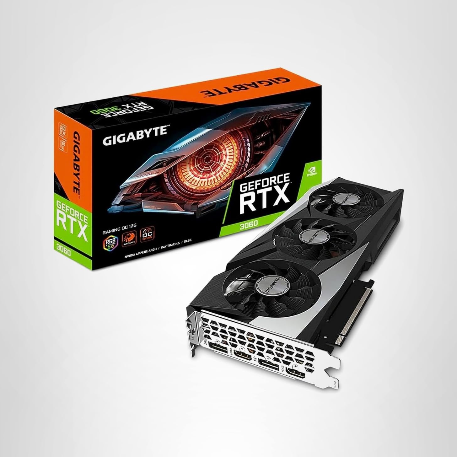 GIGABYTE GeForce RTX 3060 Gaming OC 12G (REV2.0) Graphics Card, 3X WINDFORCE Fans, 12GB 192-bit GDDR6, GV-N3060GAMING OC-12GD REV2.0 Video Card: GAMING RTX3060|OC|REV2.0