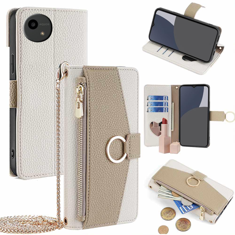 Amazon.co.jp: Aquos wish5 ケース 手帳型 アクオスwish5 ケース 手帳