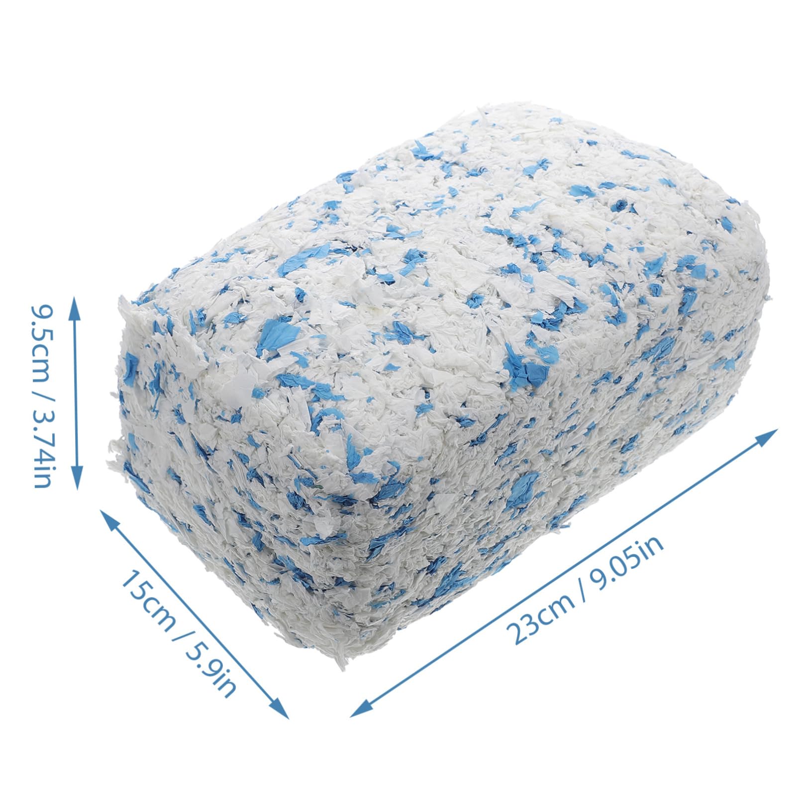 Haustiernest Papierstreu aus Papier 1 Beutel 450g Low Staub Flauschig für Kaninchen und Frettchen im Tierkäfig
