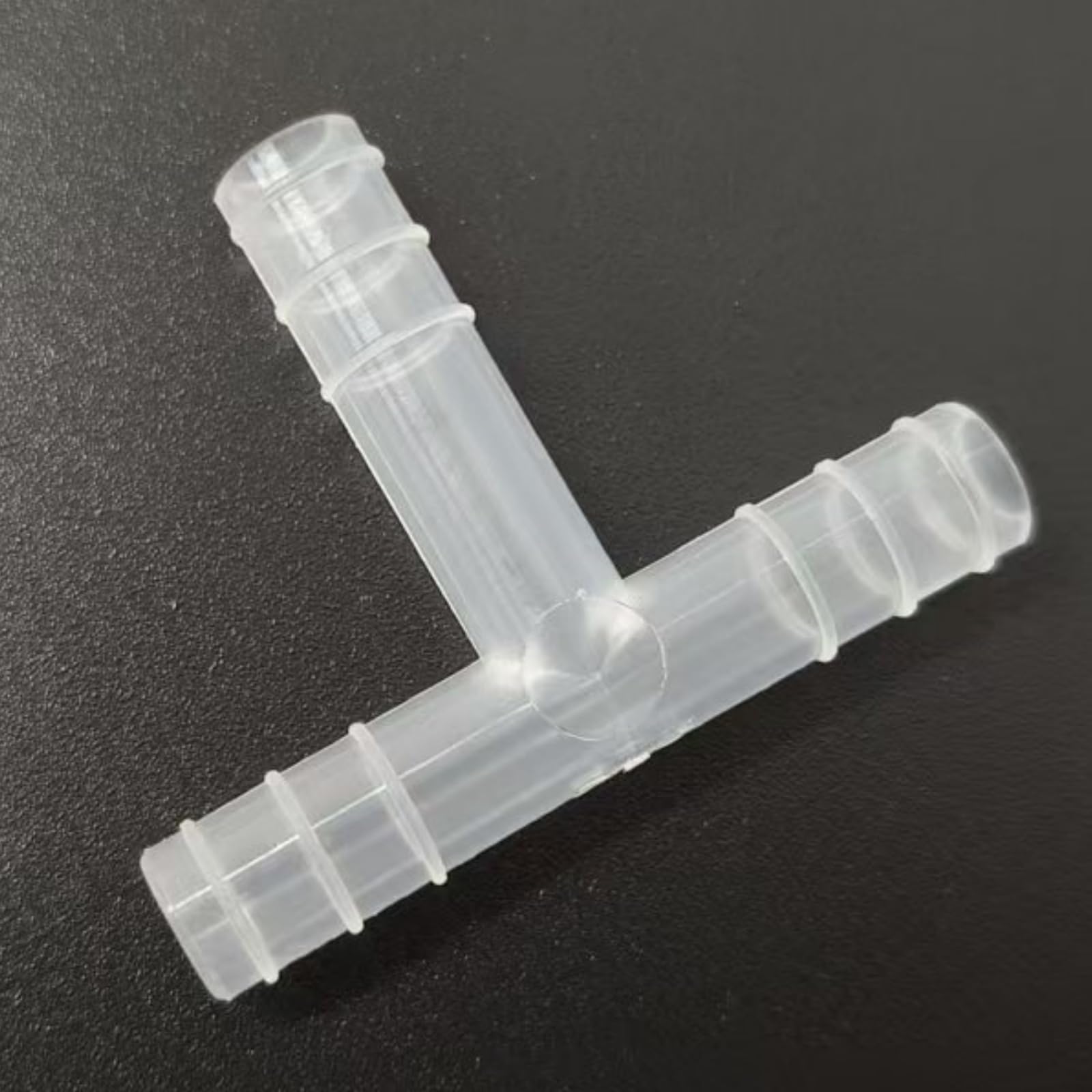 Accesorio en T con púas for manguera en forma de T de 3 vías, paquete de 25, adaptador reutilizable de PP duradero for laboratorio,(6.8mm 1/4inch 6T)